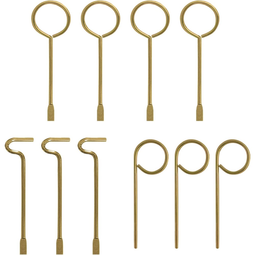 TEMU Set Of 10pcs Interior Door Keys For Bathroom Bedroom, Emergency Key For Replacement