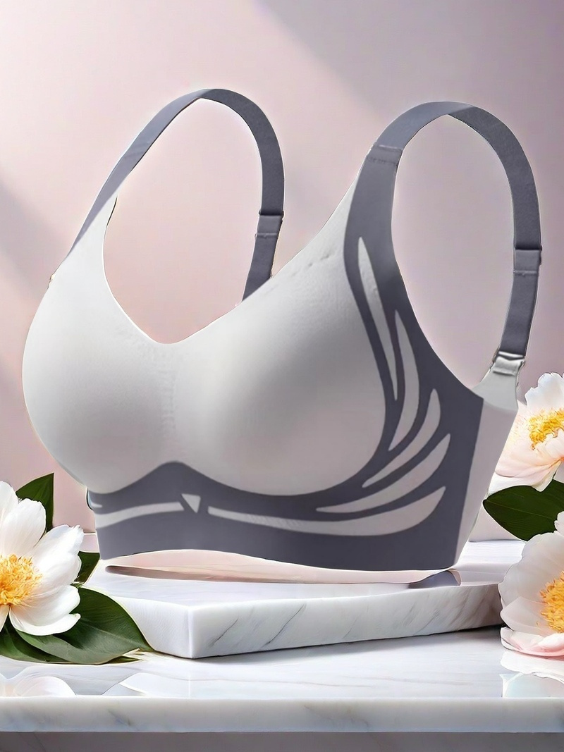 6 pack womens seamless wireless bras lightweight breathable moisture wicking push up bralettes with adjustable cross back straps non removable padded cups for everyday   elegant solid    able undergarment sleek bra design lightweight bra durable construction supportive undergarment casual attire Product details 2