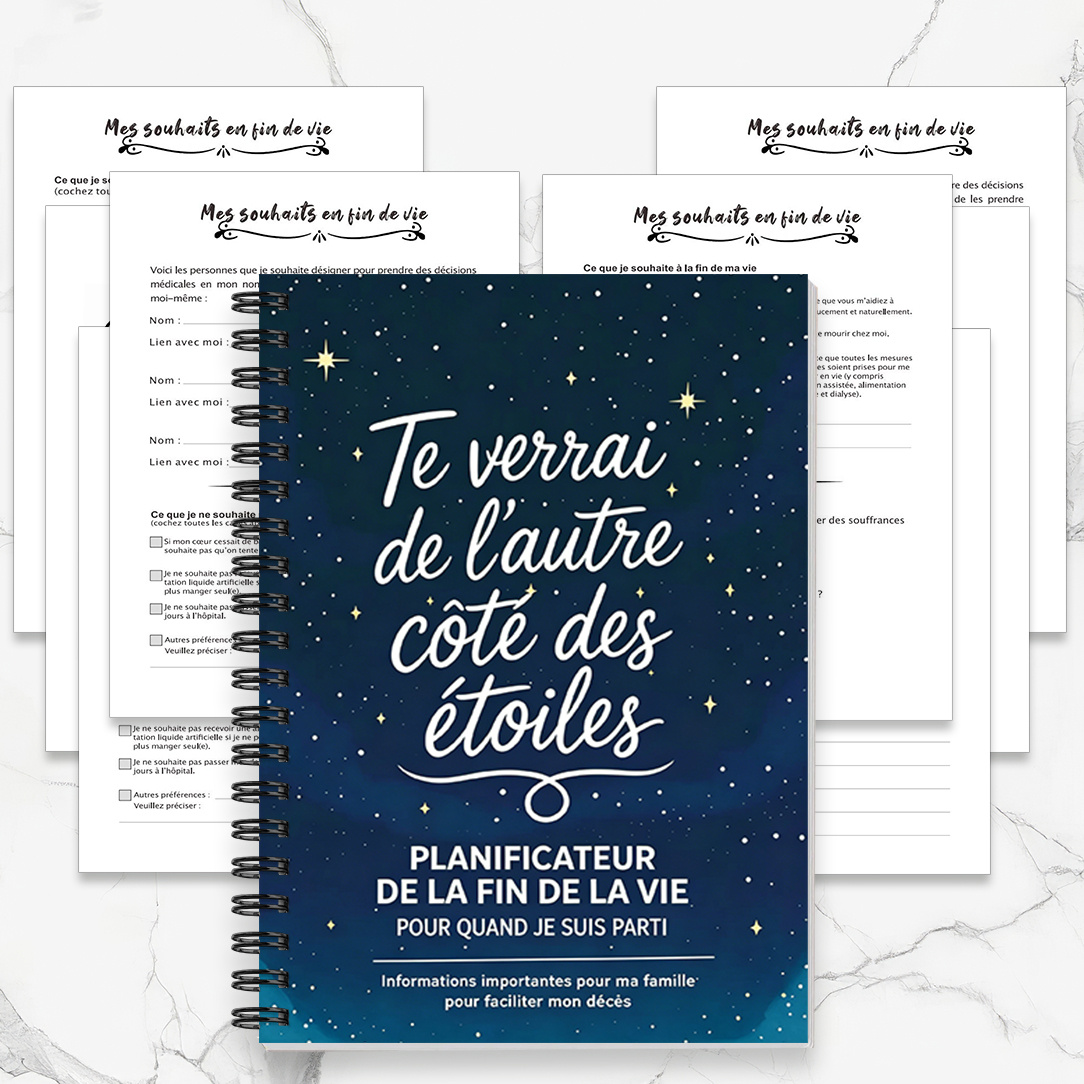 TEMU Agenda 1pc, , Cahier de Planification Testament Ciel Étoilé Fin de Vie, Police Style Ciel de Nuit Rêveur, Convient aux Résumés de Listes de