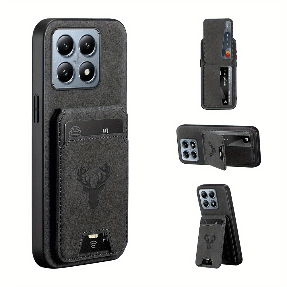 TEMU Phone Case: Wallet Phone Case Compatible With Xiaomi 14t/14t Pro/15/13t/13 Lite/14/12x/12s Pro/12t/12s Ultra/11i/11x, Luxury Pu Leather, Card