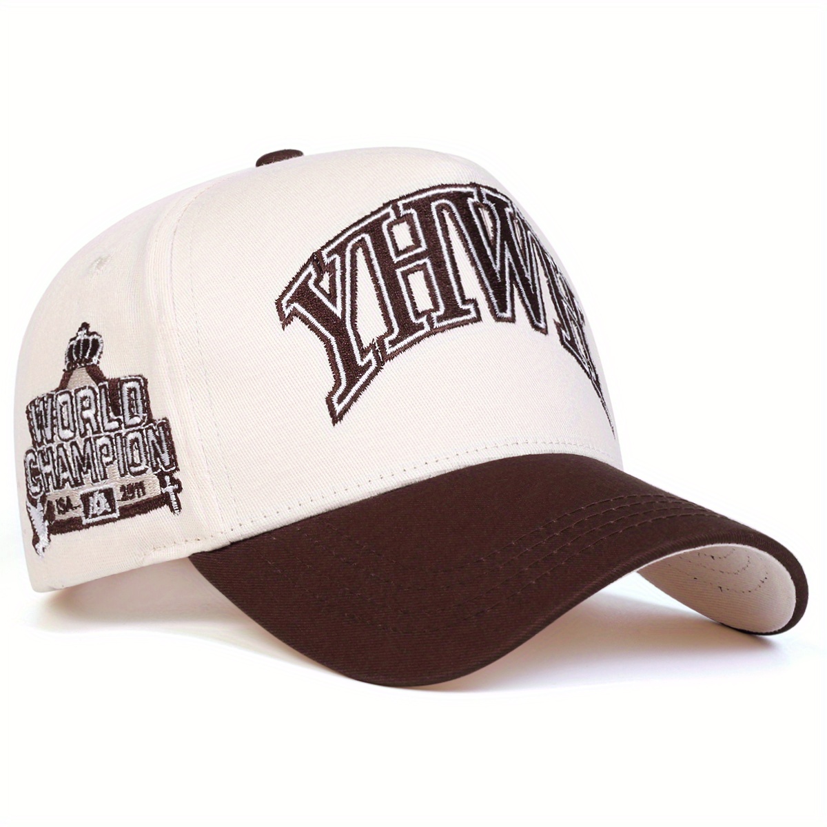 E-shop Herren YHWH Buchstaben Baseball Cap Mode Fünfteilige Mütze Outdoor Verstellbare Freizeit Mütze Frühling Herbst Reise Strandurlaub