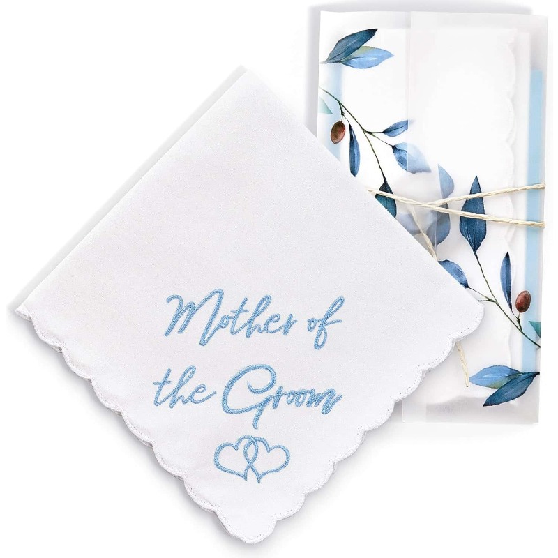 Custom Gift Handkerchief for Bride on Wedding Day