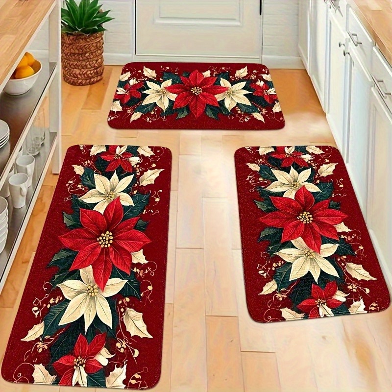 TEMU Modern Kitchen Mat Set Featuring A , Suitable For Bedrooms, Living Rooms, Dining Rooms, Kitchens, And Bathroom Entrances. An Ideal Gift,