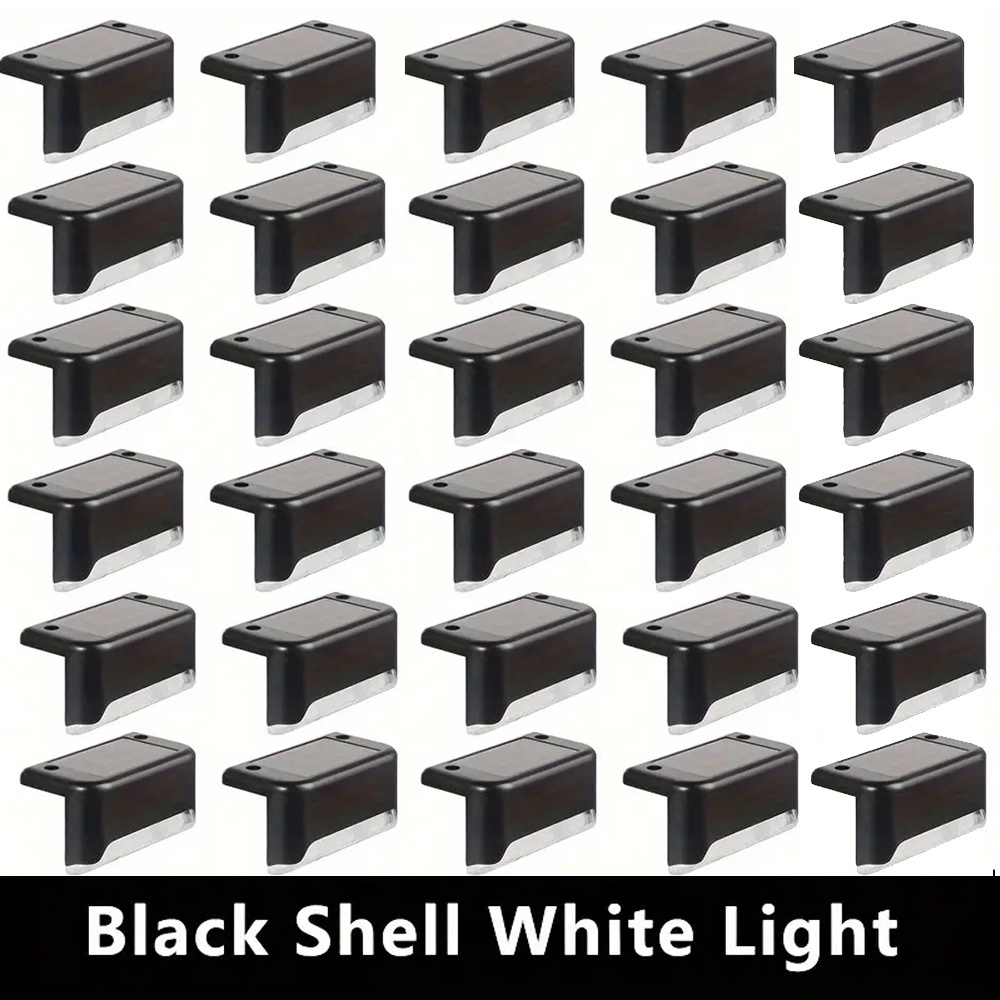 TEMU 20/30pcs Solar Step Lights, Ip44 Garden Outdoor Stair Light With Motion For Deck Fence Porch Wedding Decoration