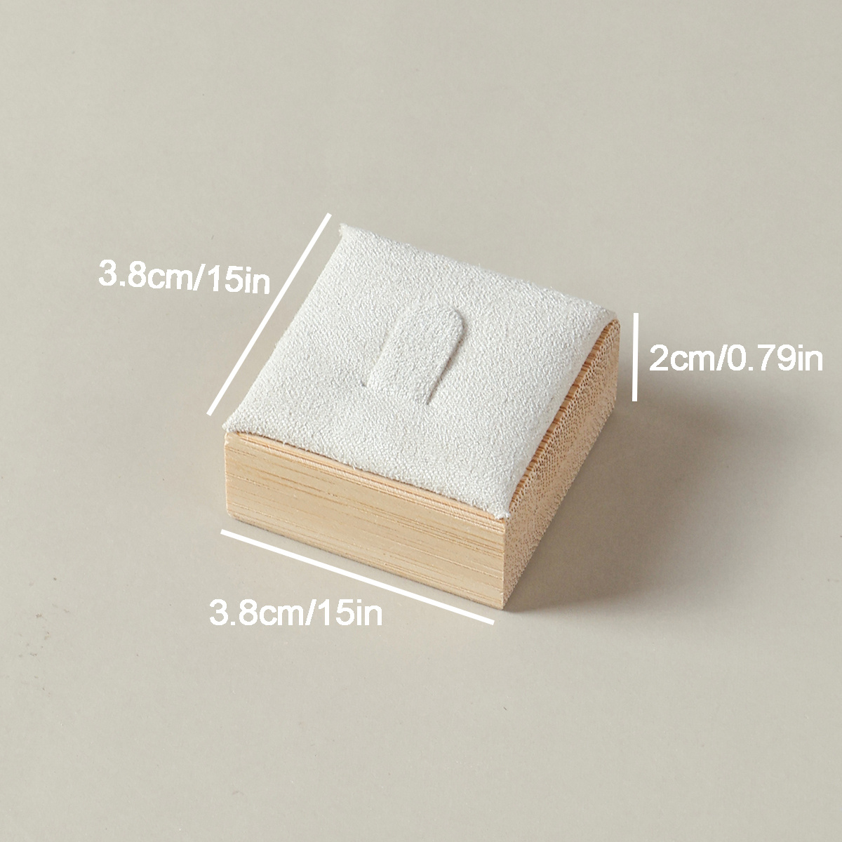 Image of A Rustic Beaded Velvet Ring Holder, In And White, Suitable For Jewelry Storage, Jewelry Display Stands, Jewelry Box Organization, And For Shop Exhibitions, Jewelry Boxes