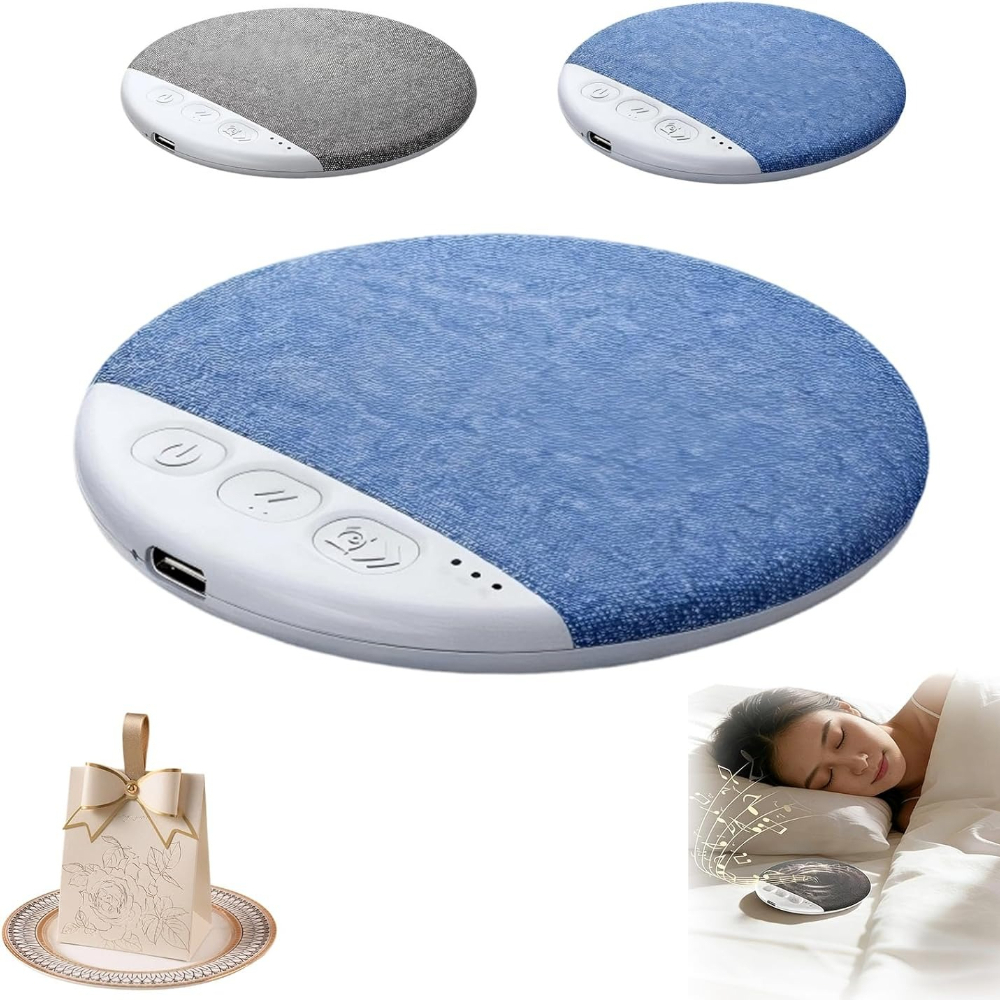 under the pillow speaker mini bone conduction wireless   with stereo   white noise volume control tf card support and auto off for deep  