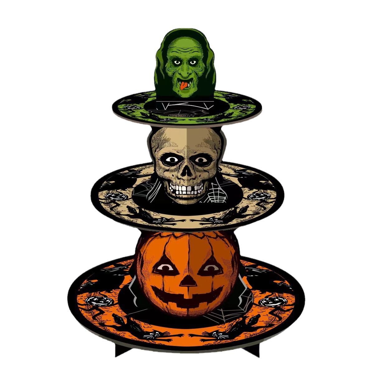 TEMU 1 stuks 3-laags Halloween Cupcake Standaard, Taart Dessert Display Standaard, Creatieve Taart Standaard, Non-Food Contact Display Standaard,