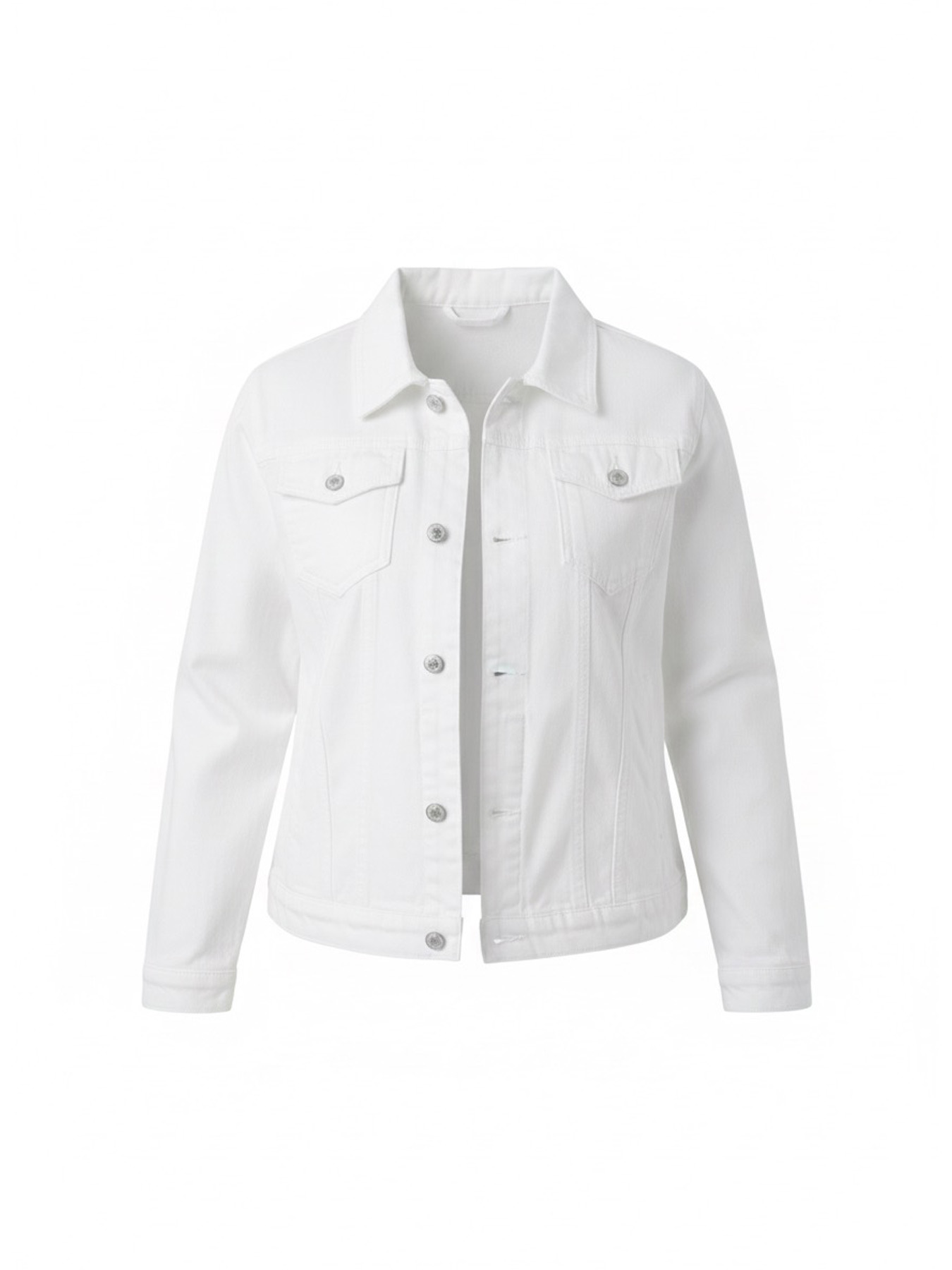 white jeans jacket sold on Temu United States