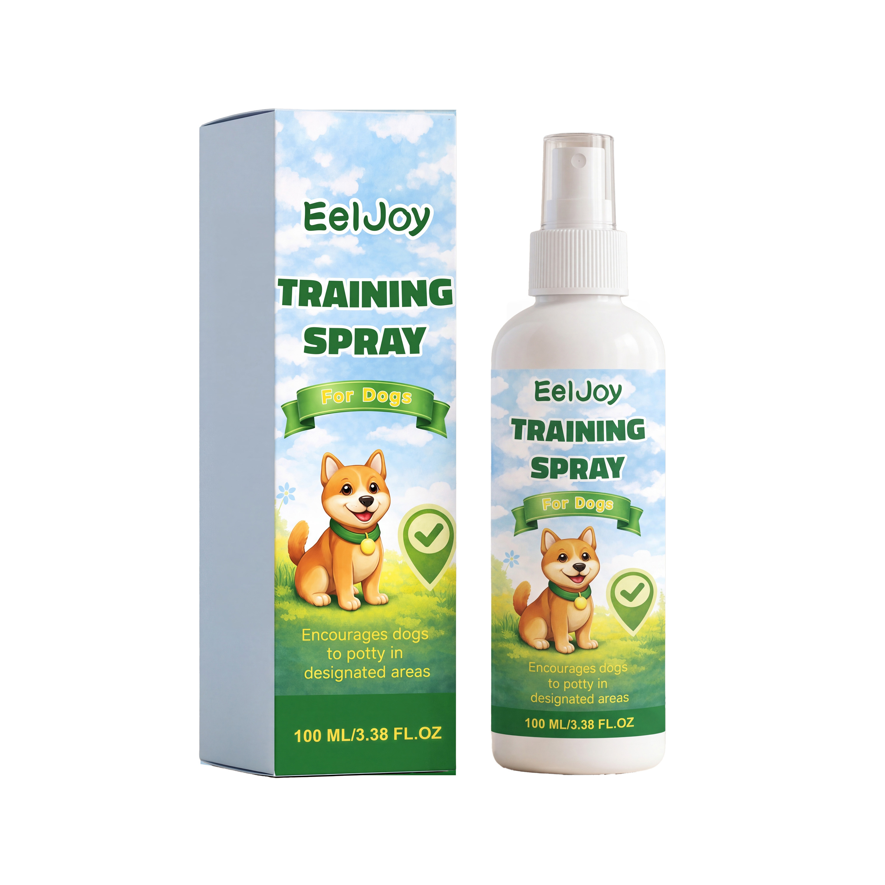TEMU Dog Potty Training Spray, Daily Training Guide For Puppies, Convenient Spray For Potty Positioning