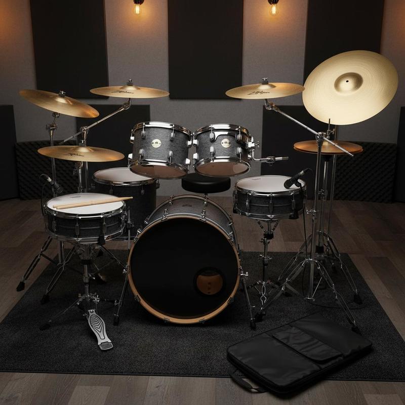 cymbal set   355mm hihat 400 455mm crash 505mm ride 254mm splash and 400mm china sizes   16 18 and 20 inches