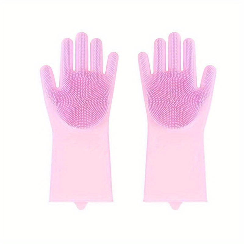 TEMU Pet Bath-scrubber Gloves Cat Bathing Glove Pet Cleaning Silicone Gloves Bathing Massaging For Cats Pet Grooming Supplies, Cat Bathing Supplies,