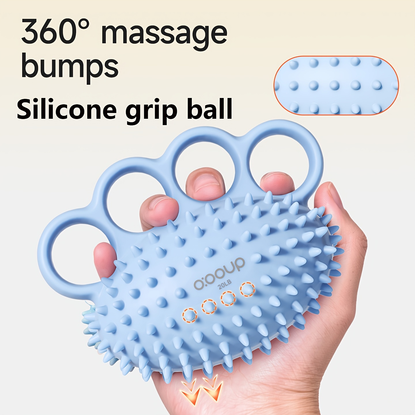 silicone stress ball sold on Temu United States
