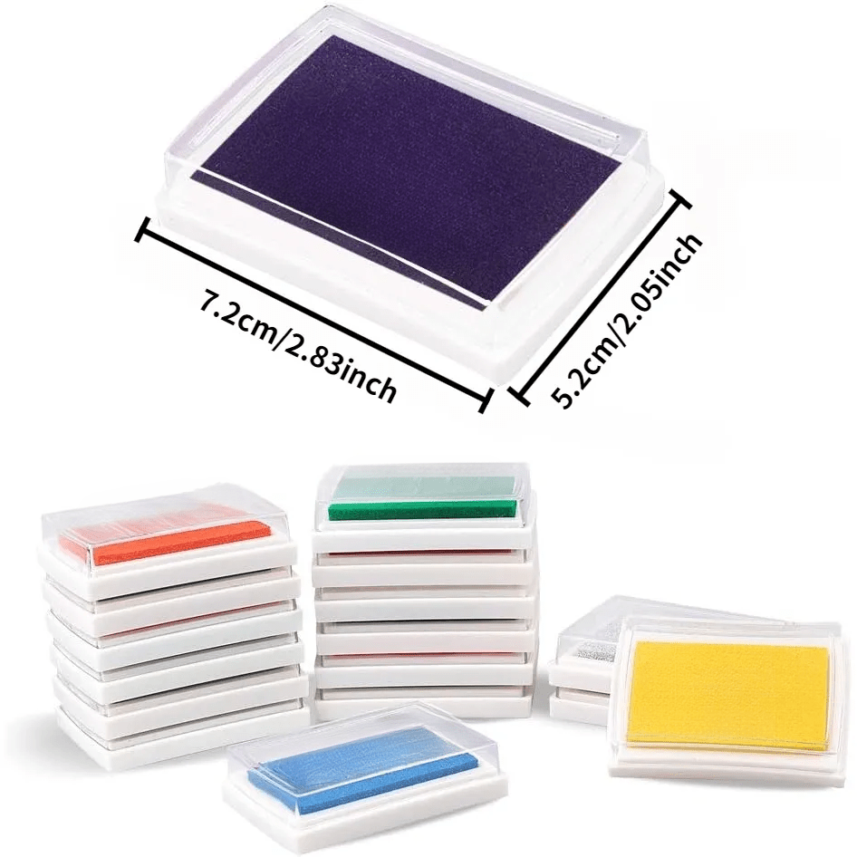 16 Colors Washable Finger Ink Pads for Crafts