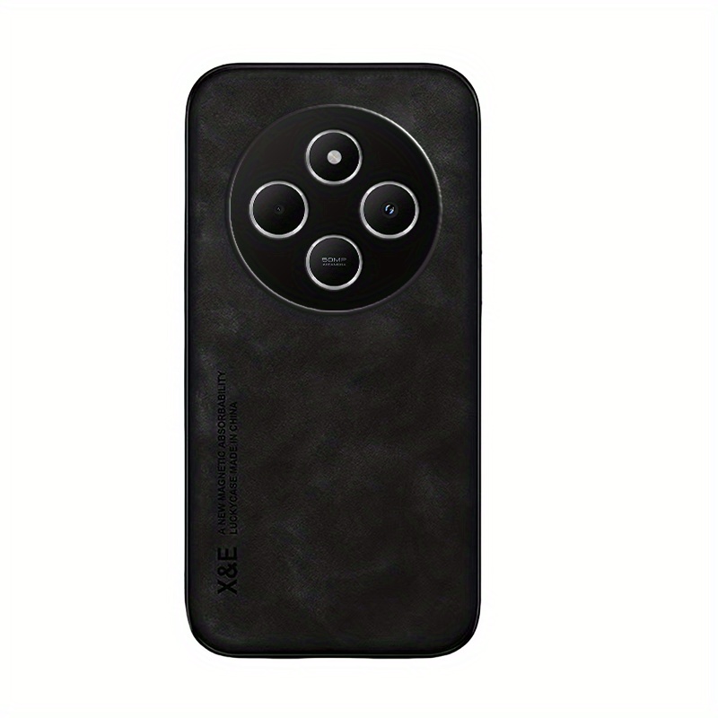 TEMU Phone Case: For Redmi 14c Case, Suede Pu Leather Case, Anti-vibration Anti-slip Ultralight Luxury Cover Compibable With Redmi 14c 4g/5g