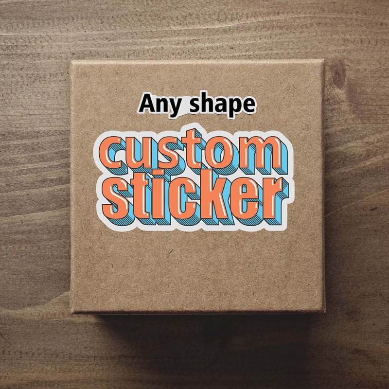 

120-pack Custom Shape Adhesive Labels For Small Business Promotion - Pvc, English Text, Ideal For Office Use & Engagement