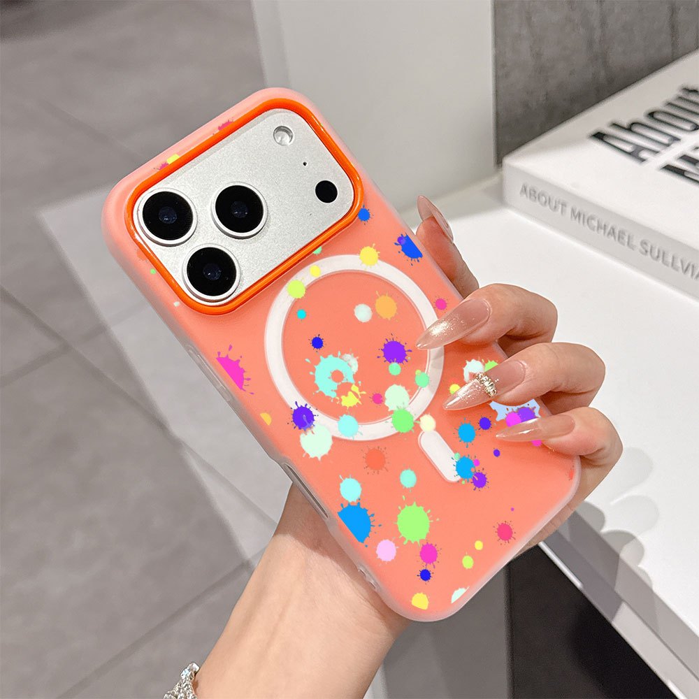 TEMU Phone Case: Colorful Ink 2026 New Style Jelly Phone Case For Iphone 17 Pro Max/16 Pro/15/ 14 Plus Holiday Gifts 13 Comfortable To The Touch