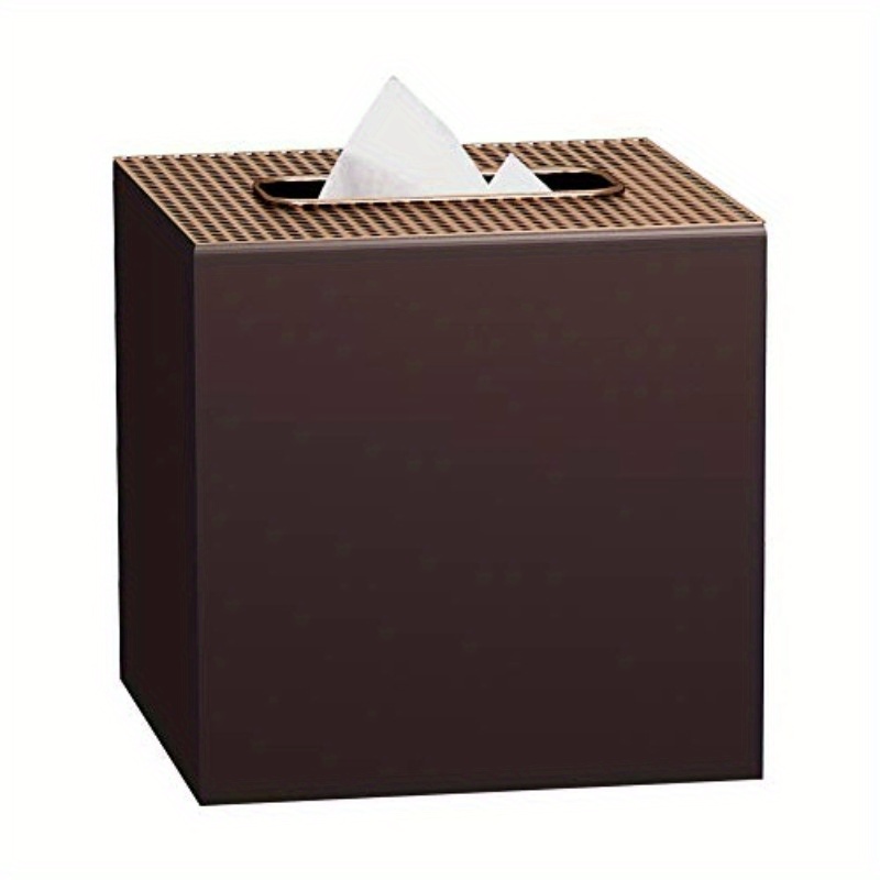   orb boutique tissue box cover set stainless   facial tissue box holder for bathroom vanity countertopsbedroom dresserscopper orb   medium Product details 0