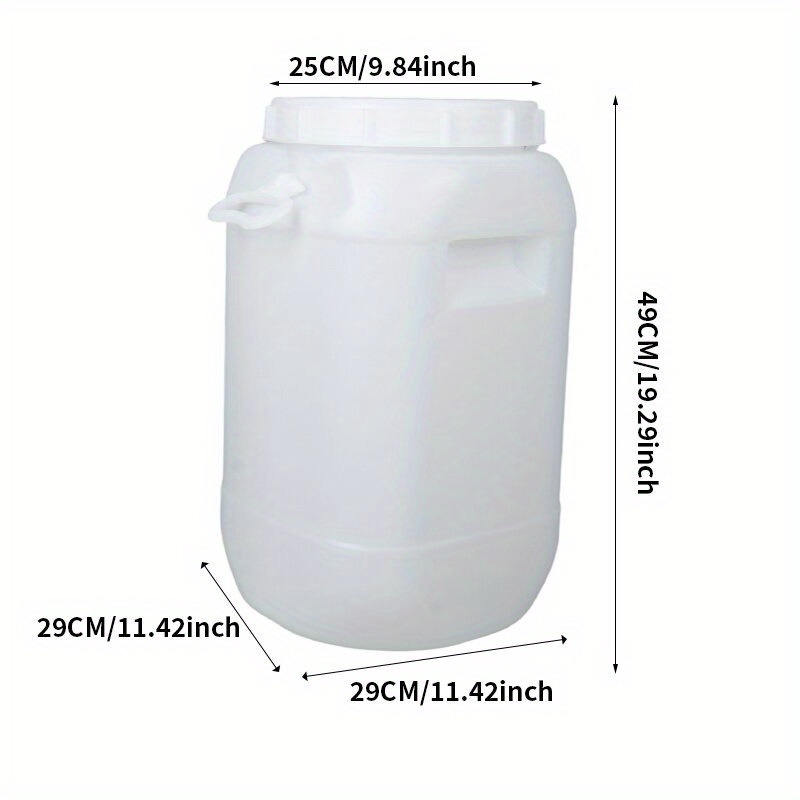 Image of 35l Thickened Hdpe Handled Bucket, Suitable For Outdoor Water Storage, Oil Storage, Garden And Agricultural Watering, Trash Cans, Industrial Waste Liquid And Residue Storage, And Use