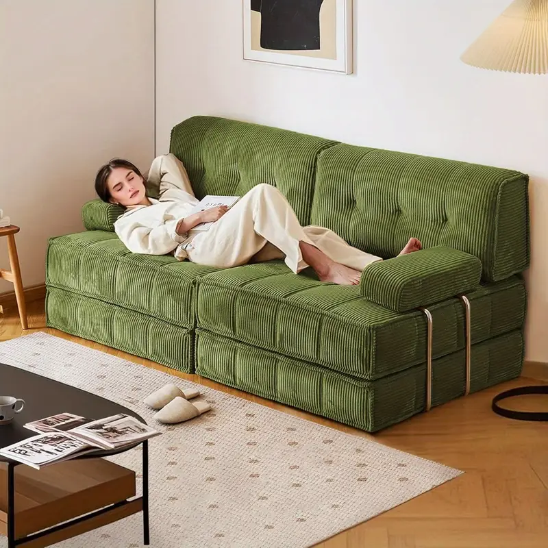 convertible sleeper sofa bed stainless fixed frame Temu