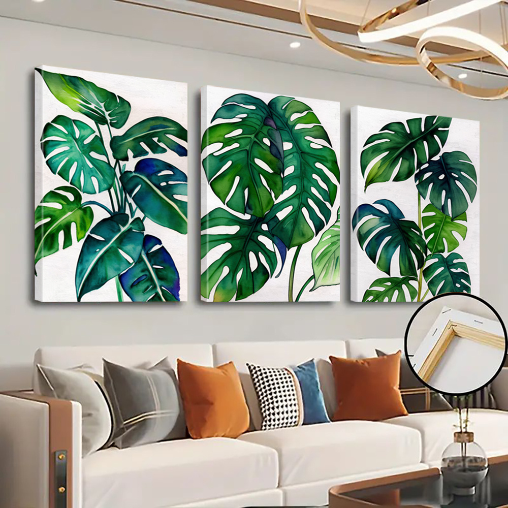 MPLONG Set Di 3 Stampe Su Tela Astratte In Bianco E Nero – 61x81 Cm Cadauna – Moderne Per Soggiorno
