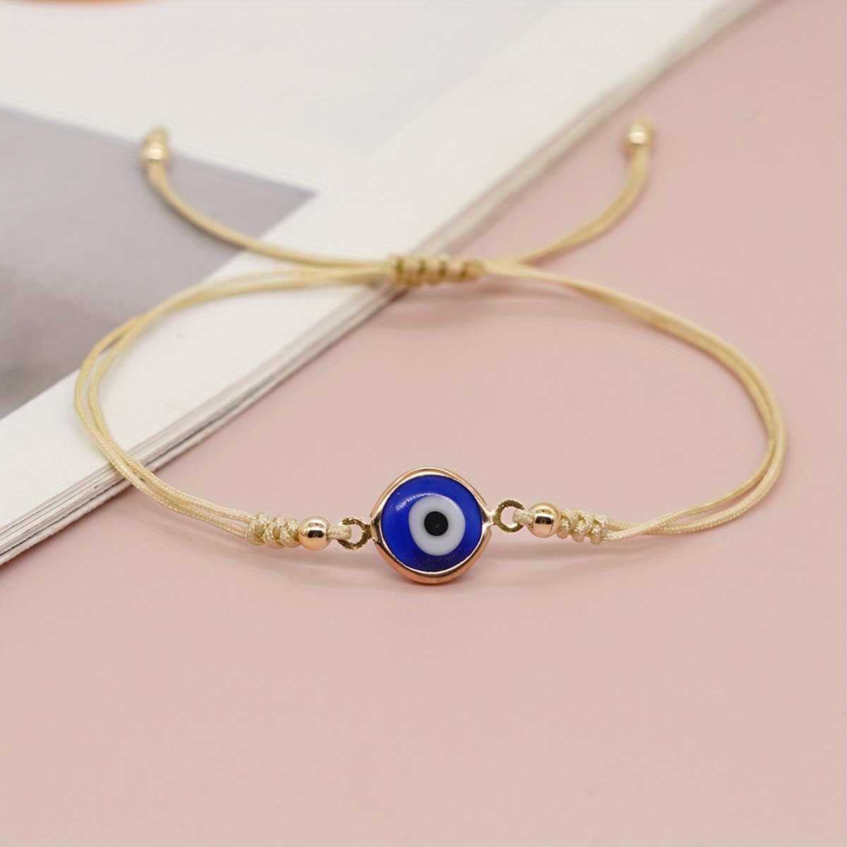 Bohemian Glass Eyes Bracelet - Adjustable Fit