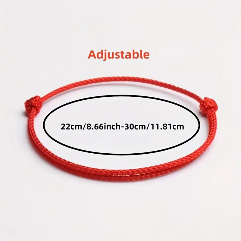 3pc Adjustable Hand-Woven Anklet Set for Women, Good Fortune