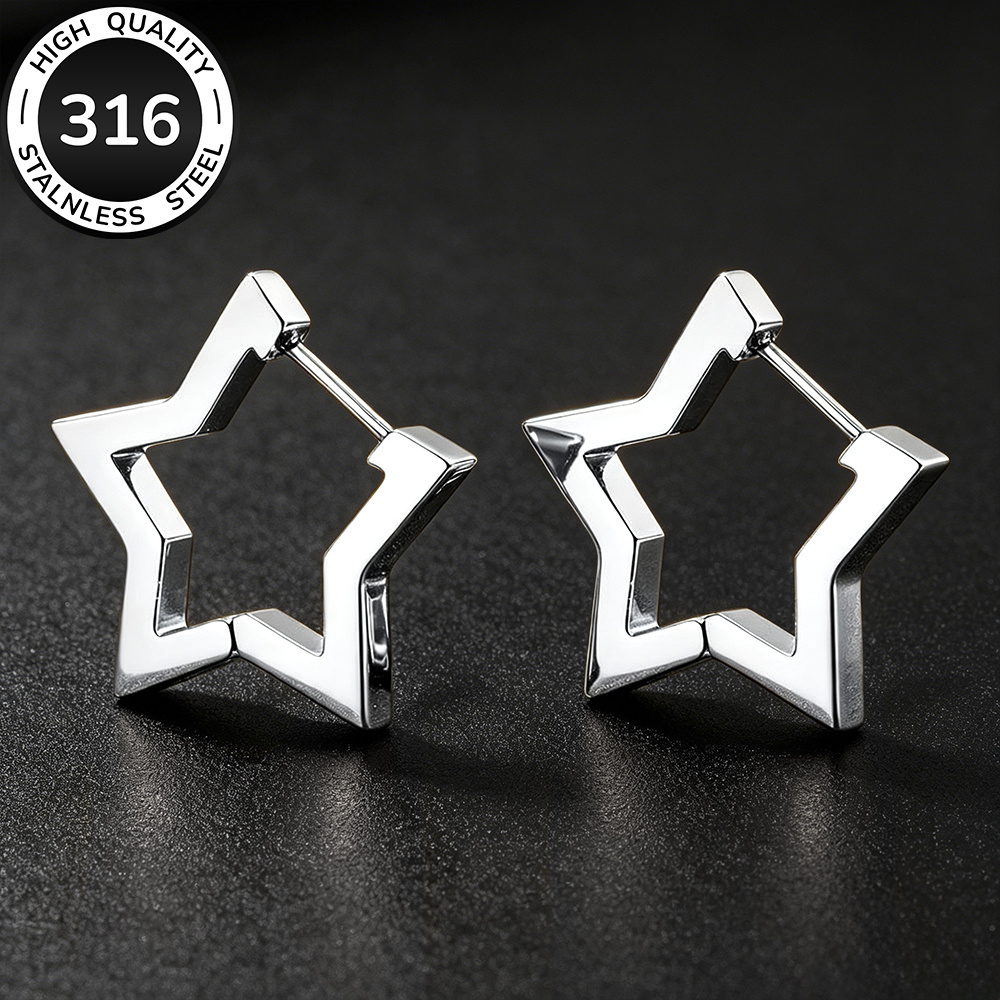 TEMU Pendientes dorados de acero inoxidable 316 de calidad, hipoalergénicos, resistentes al deslustre, cómodos y versátiles, y elegantes, pendientes