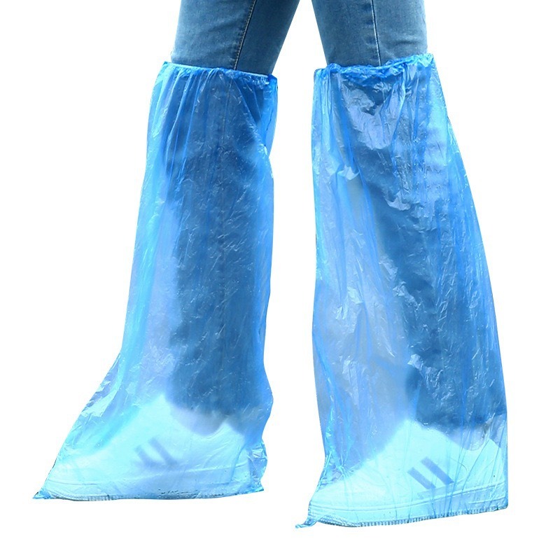 20pcs heavy duty over knee shoe covers extended thickened rainproof mudproof outdoor shoe covers with non   high quality for hiking camping construction compatible with boots dirty or rough terrain shoe covers for women Product details 1