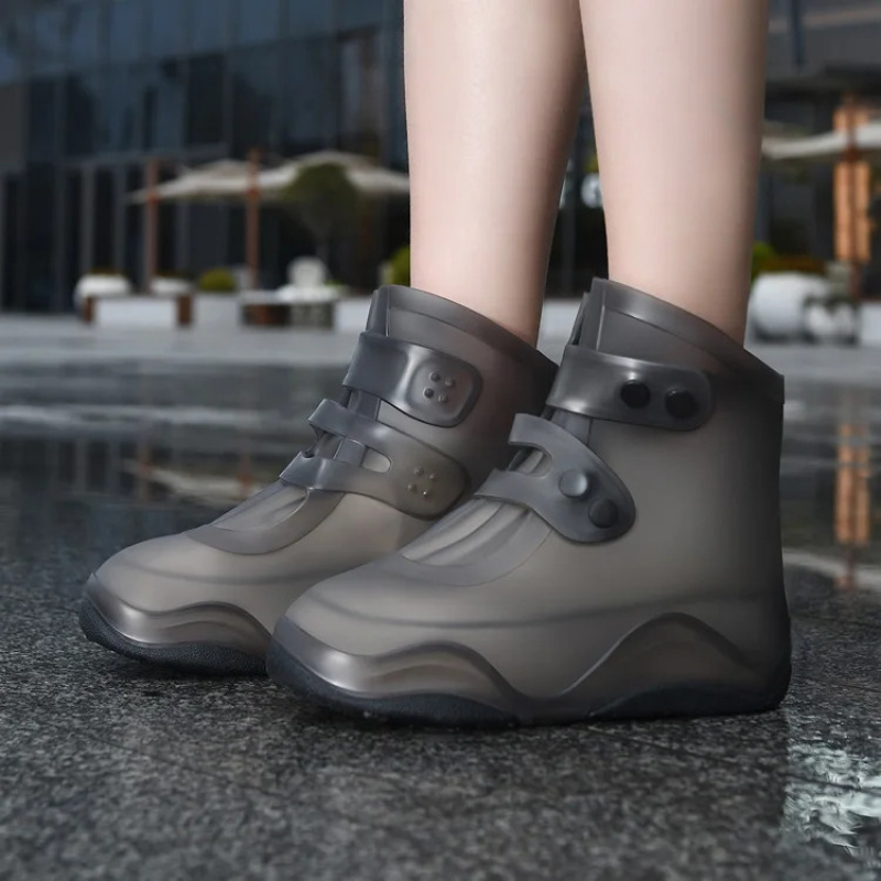 2025 new waterproof and non slip shoe covers for   thickened wear resistant rain boots outer wear rain shoe covers suitable for industrial use outdoor camping cycling local   and warehouse cleaning