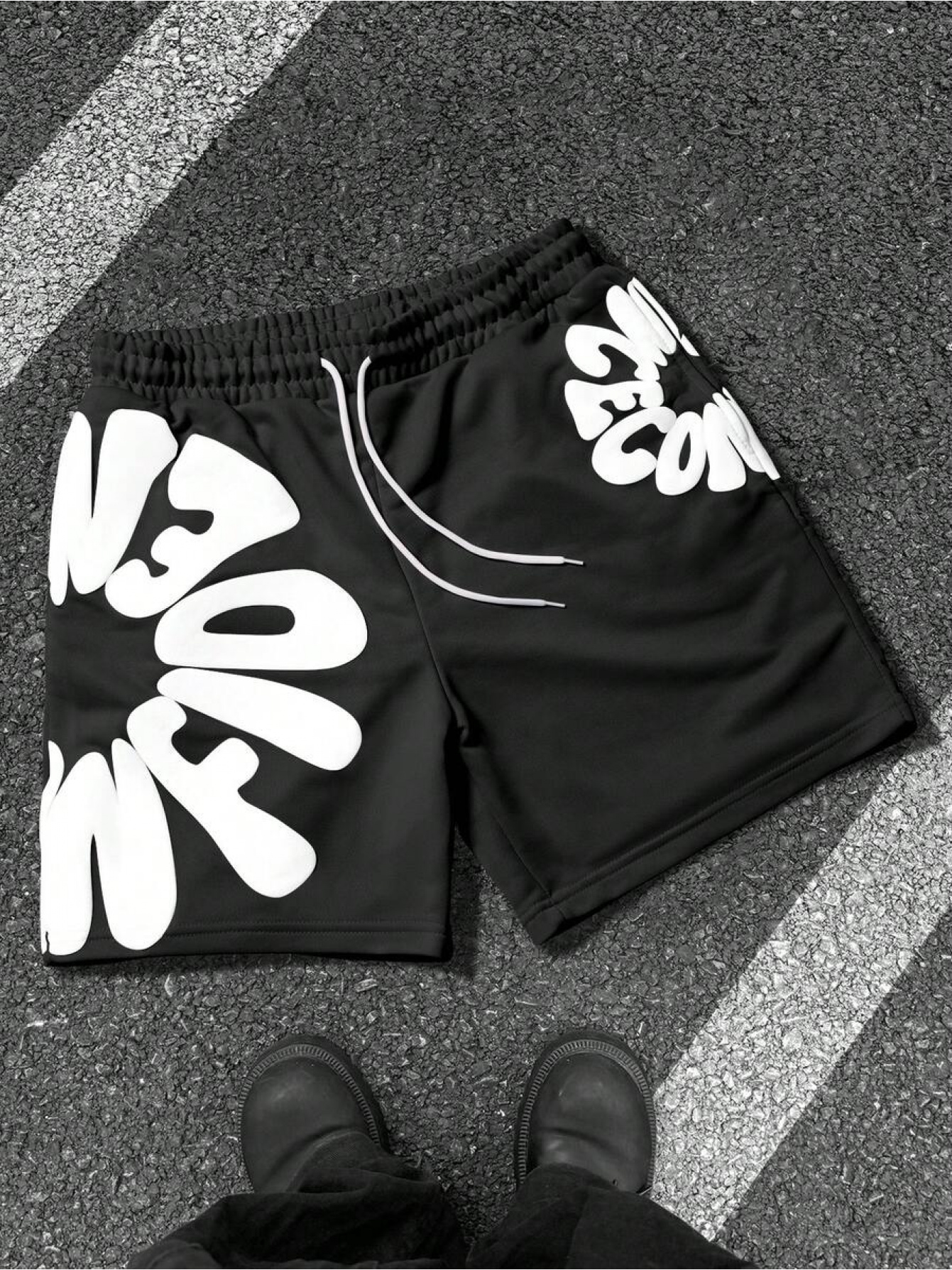 slatemann mens casual letter print shorts summer temu - Temu