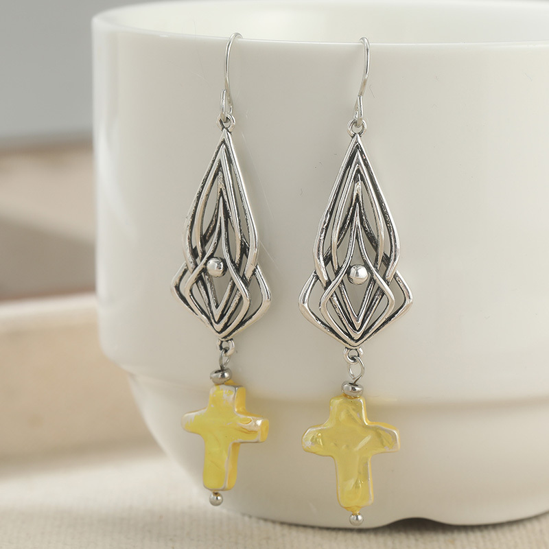 Women's Elegant Long Drop Hoop Earrings