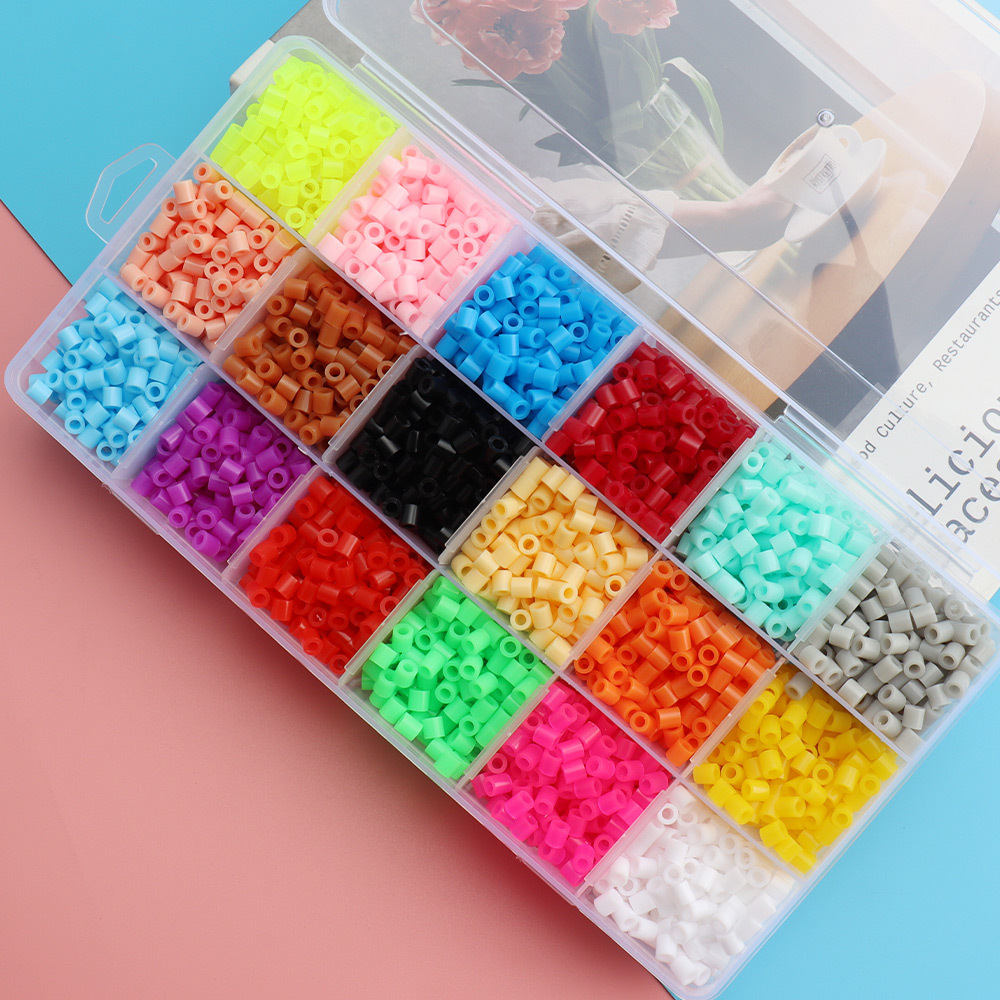 TEMU 18 Colors 5mm Diy Melting Beads & Fusion Bean - Handmade Craft Kit Suitable For Making, Resin Art, Beads, Bead Blending, No Glue Included, For &
