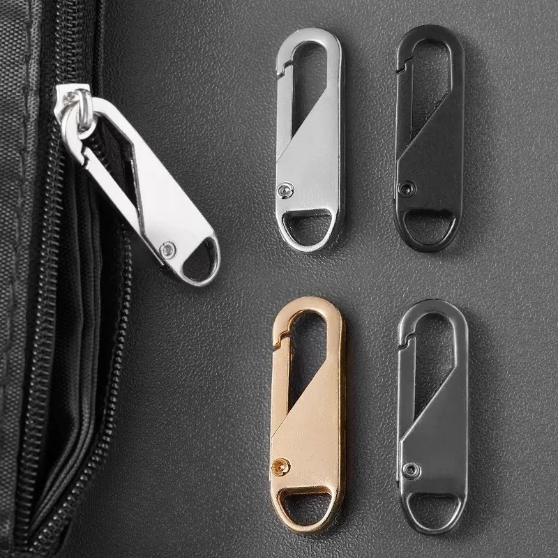 6pcs multi functional replacement zipper pulls multi color   and detachable heads slider convenient and stylish suitable for bag straps travel bags clothing crafts jackets backpacks handbags offering you a perfect