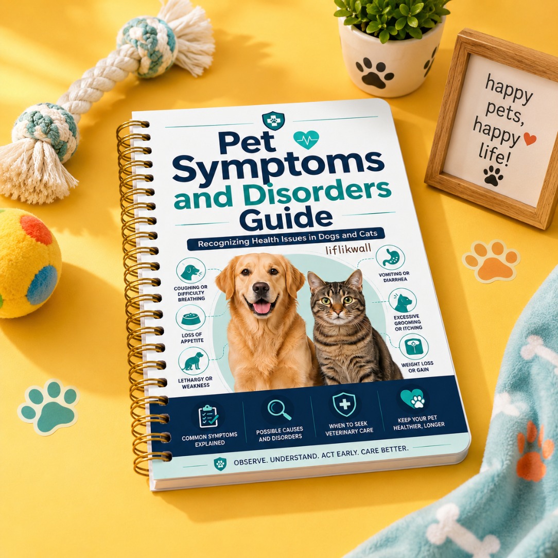 Pet Care Learning Guide, Including Dog And Cat Anatomy Charts, Disease Symptom Explanations, Organ System Knowledge, And Health Management Reference Content