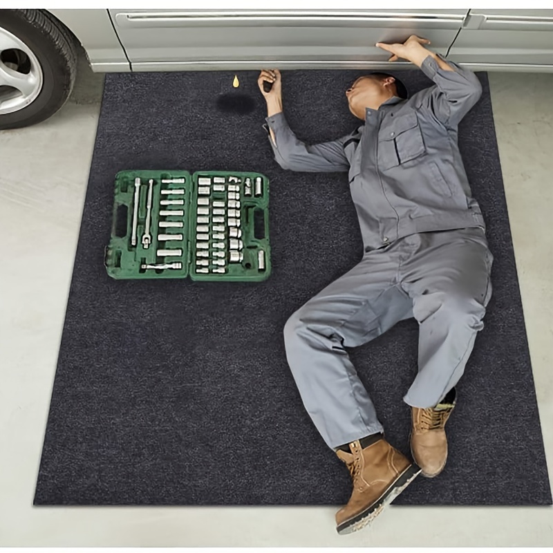TEMU Floor Mat For Garage, Mat For Car Repairs, Felt Protection, Flooring Tools For Garage Mats, Crawling Mat For Car Repairs, Automotive Additions