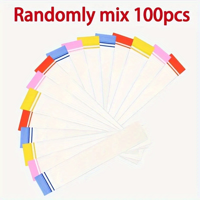 Image of 50pcs/100pcs Random Color Summer Colorful Ice Bags For Bars, Drinks, Roostertails, Milk Tea, Self-sealing Freezer Bags, Stackable Space-, Suitable For Summer Parties, Diy Supplies