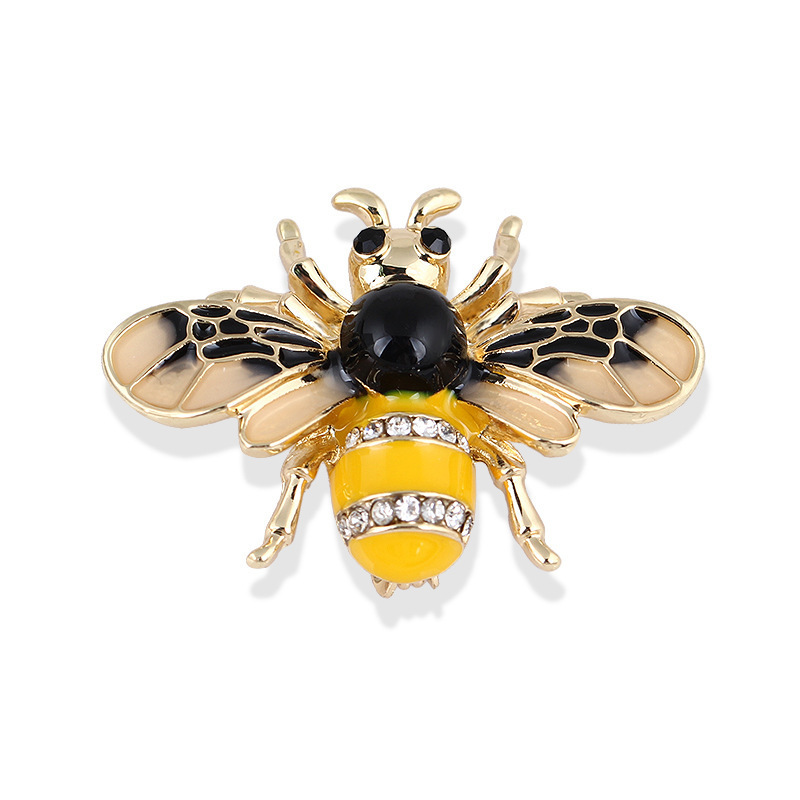 Delicate Simple Bee Brooch Pin Popular Men Women Coat Brooch Accessories