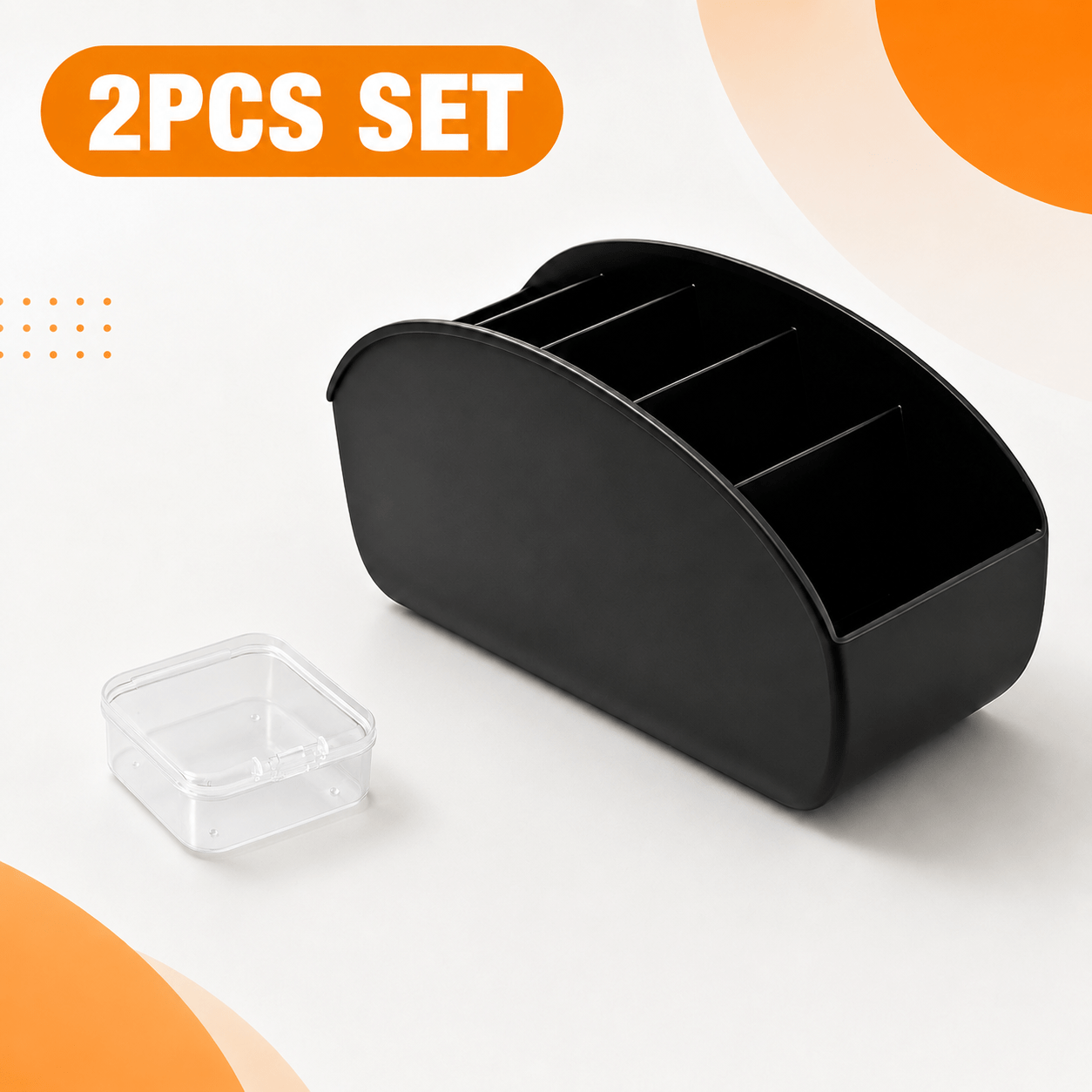 TEMU Multi-compartment Remote Control Storage Box   Small Storage Box Combo Set, A Multifunctional Desktop Organizer That Can Categorize And Remotes,
