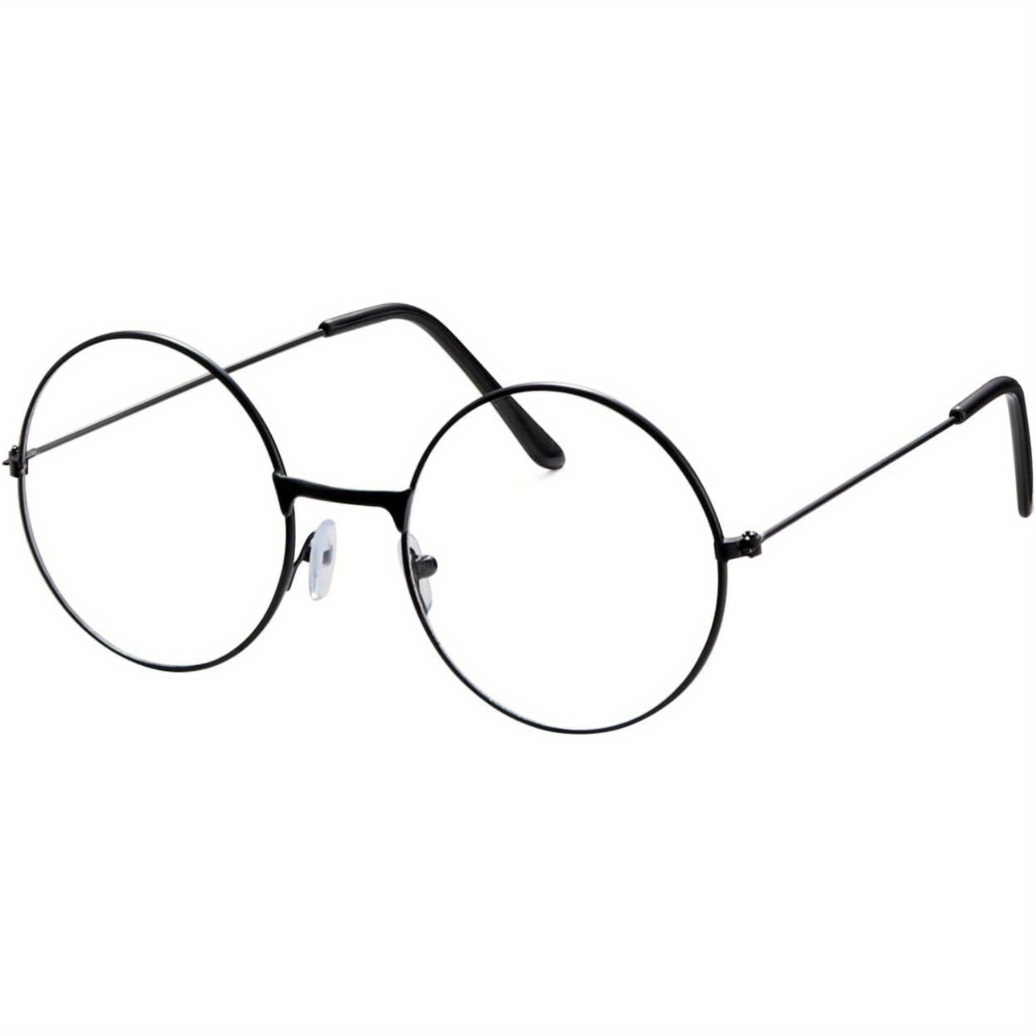 TEMU 1 Pair Of Halloween Wizard Glasses, Round Wire Costume Glasses, Unisex, For Halloween Costumes, Wizard Costume Accessories - Plastic Glasses For