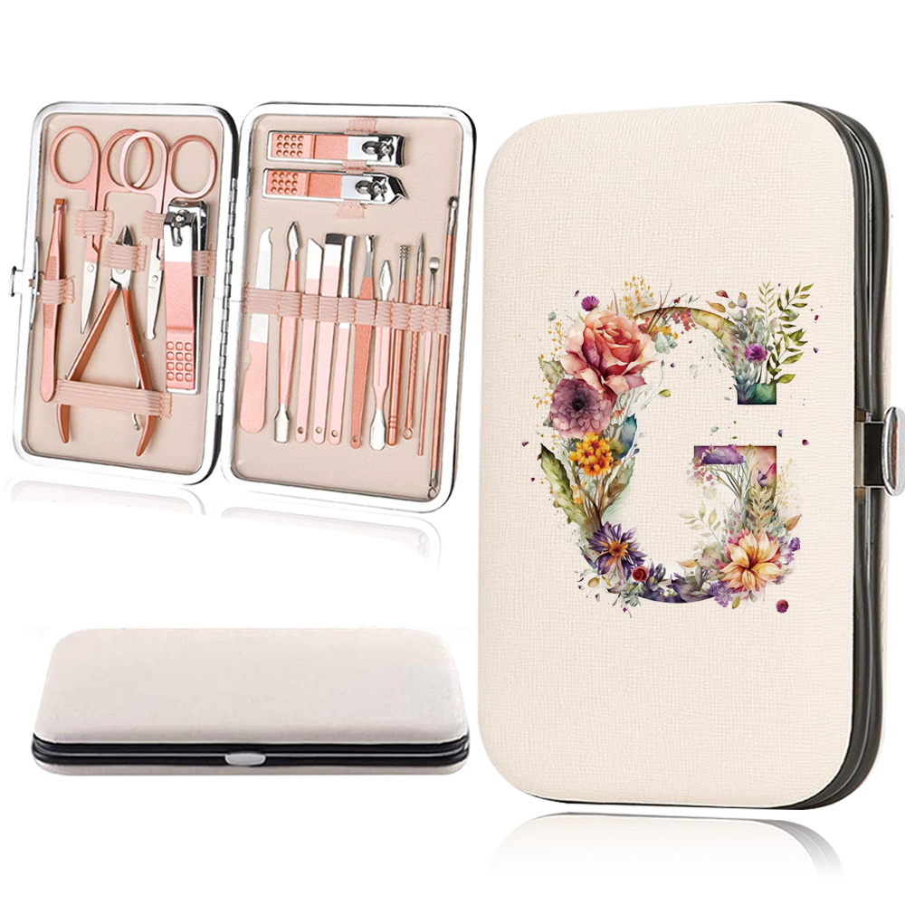 18pcs Essential Travel Nail Clipper Set with Organizer Case