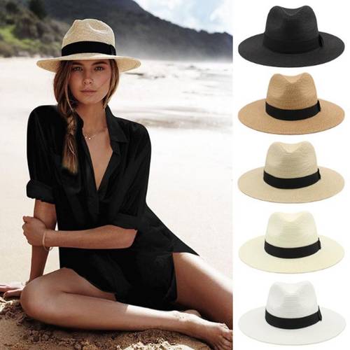 new hat for men summer trend vacation beach wide edge sun protection mens sun hat panama straw hat womens hat