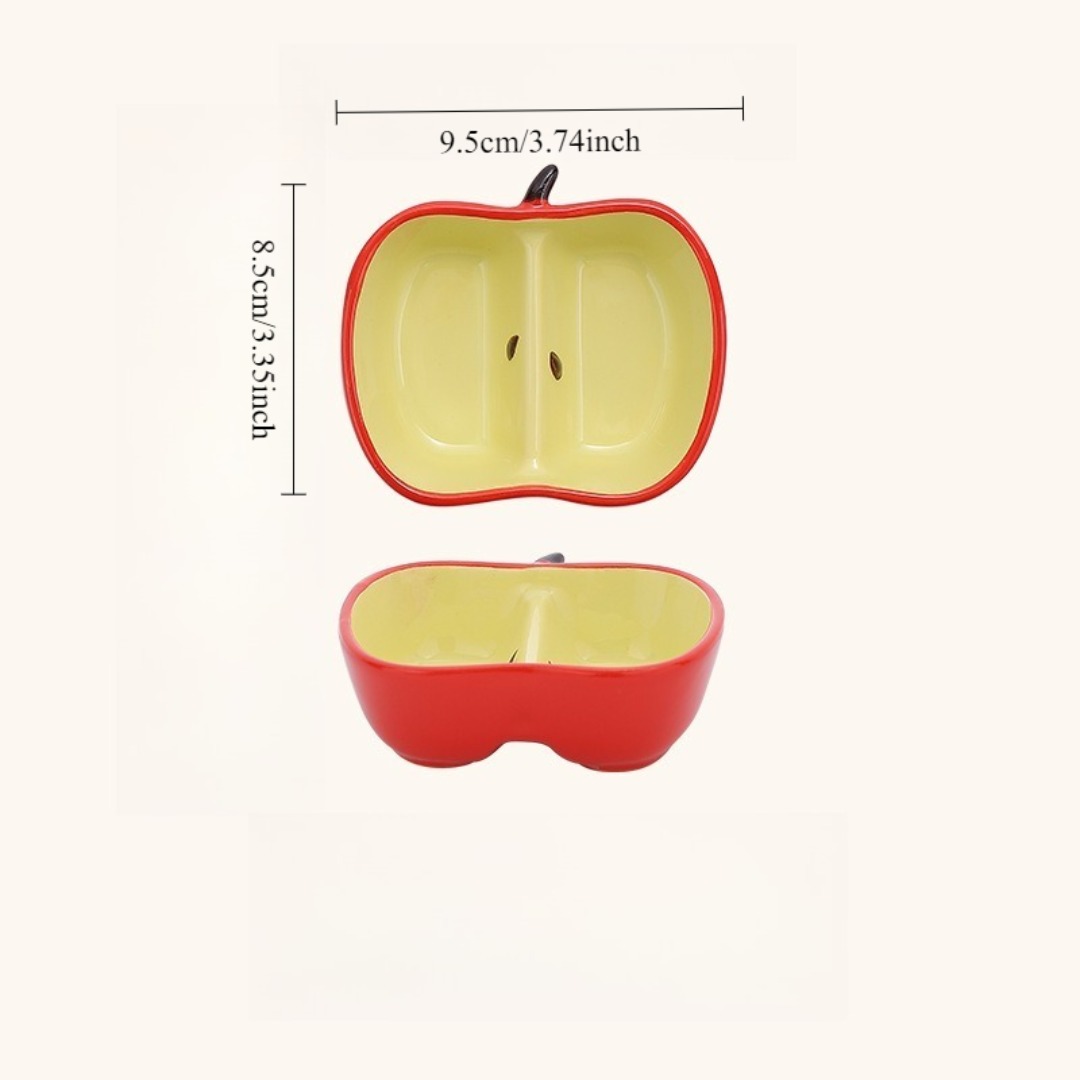 1pc ceramic fruit shaped dipping plate vibrant yellow   high quality small dish for snacks appetizers and condiments   home use Product details 3