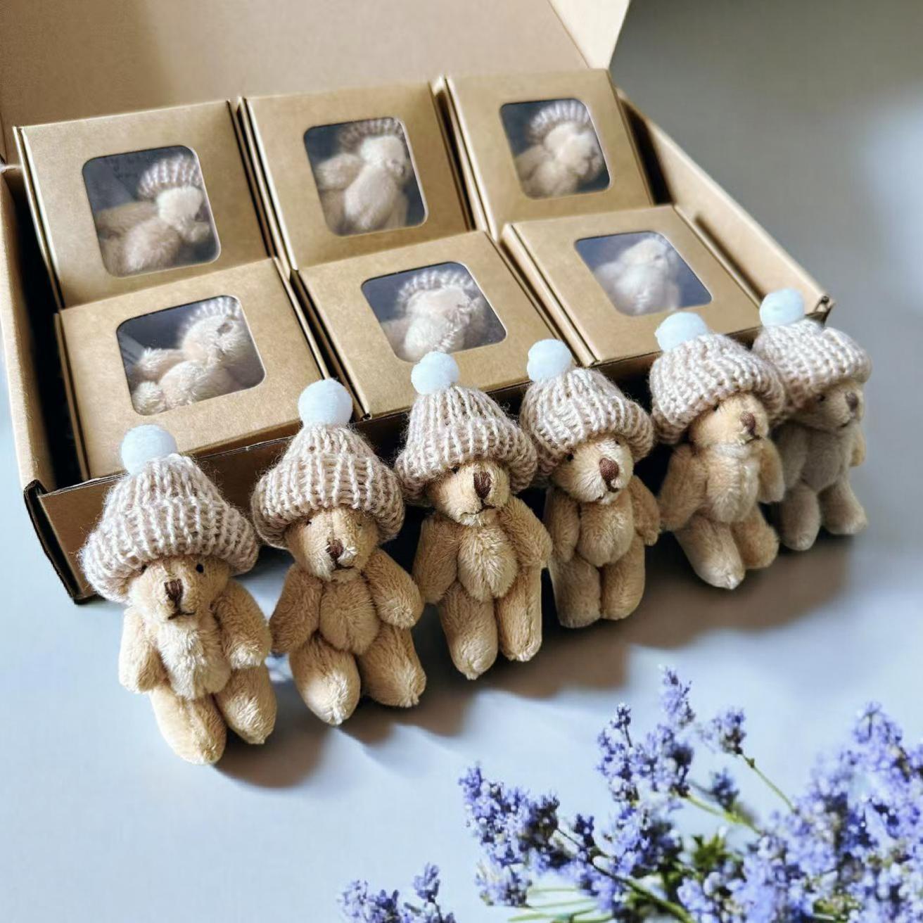 gift for her him 6pcs mini worry bear pocket hug gift set with inspirational card and pocket   party party   birthday gift toy   suitable for weddings bridal showers graduations valentines day mothers day