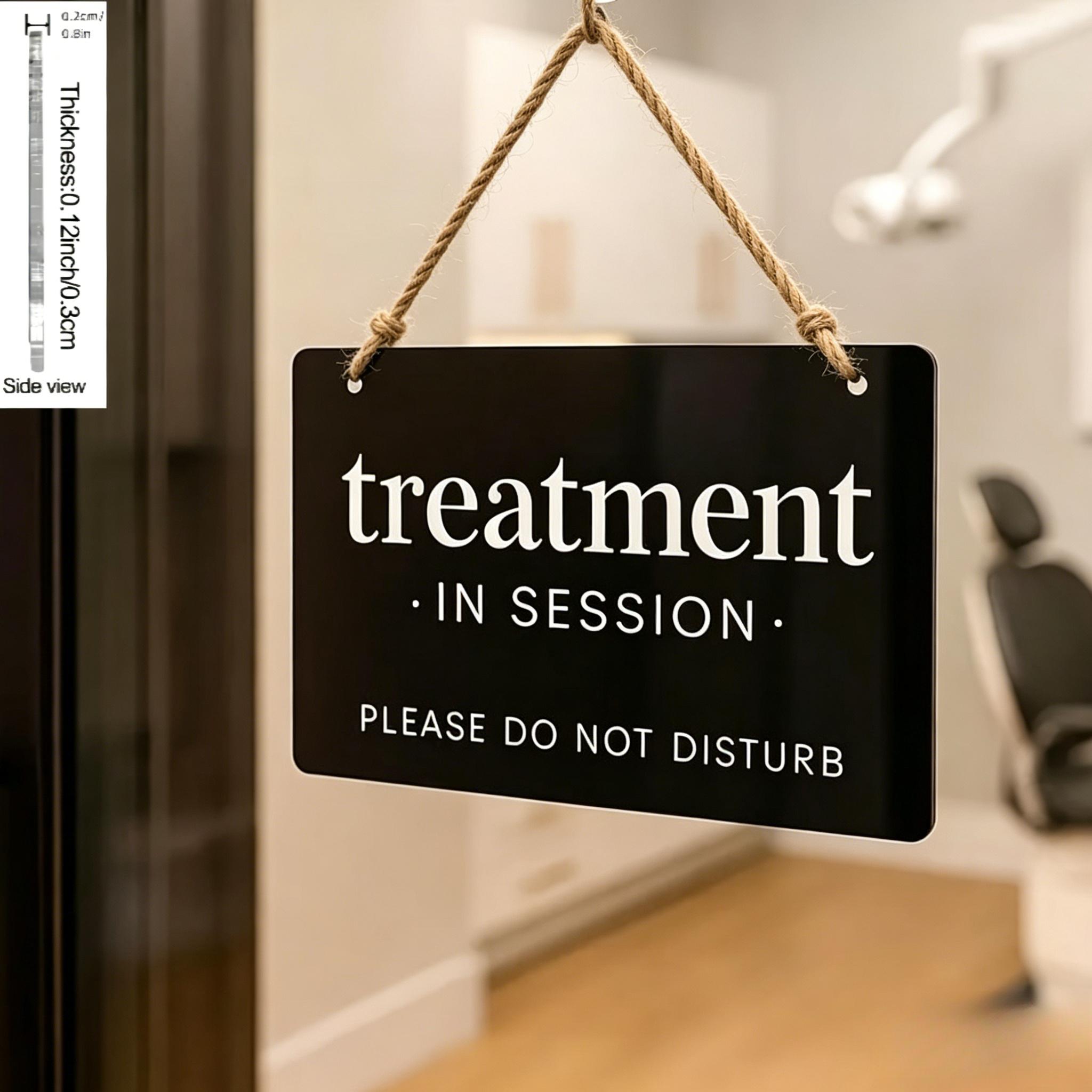 TEMU 2d -piece Hanging Acrylic Nameplate Sign And Black Window Office Home Business Door Wall Nameplate Sign