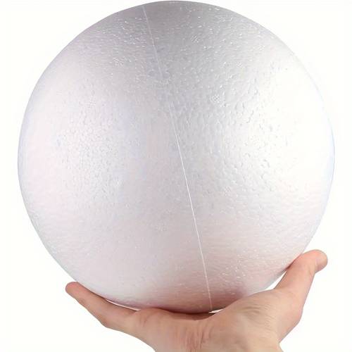 5pcs white foam balls 15cm 5 9in for crafts home and school decor art projects school supplies balls durable craft materials foam balls for crafts