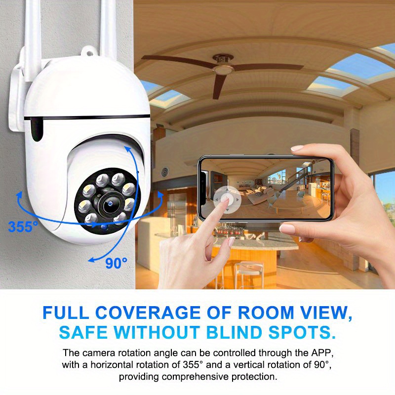 TERUHAL Smart Security Camera - 1080P HD, WiFi Enabled with Two-Way Audio & Full-Color Night Vision, Remote Viewing via App for Home Safety details 4