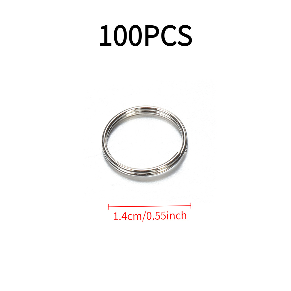 TEMU 100pz Anelli Portachiavi in Ferro MINGXUAN - Accessori a Anello in Bulk per Gioielli Fai-da-te & Artigianato, Portachiavi, Materiali per
