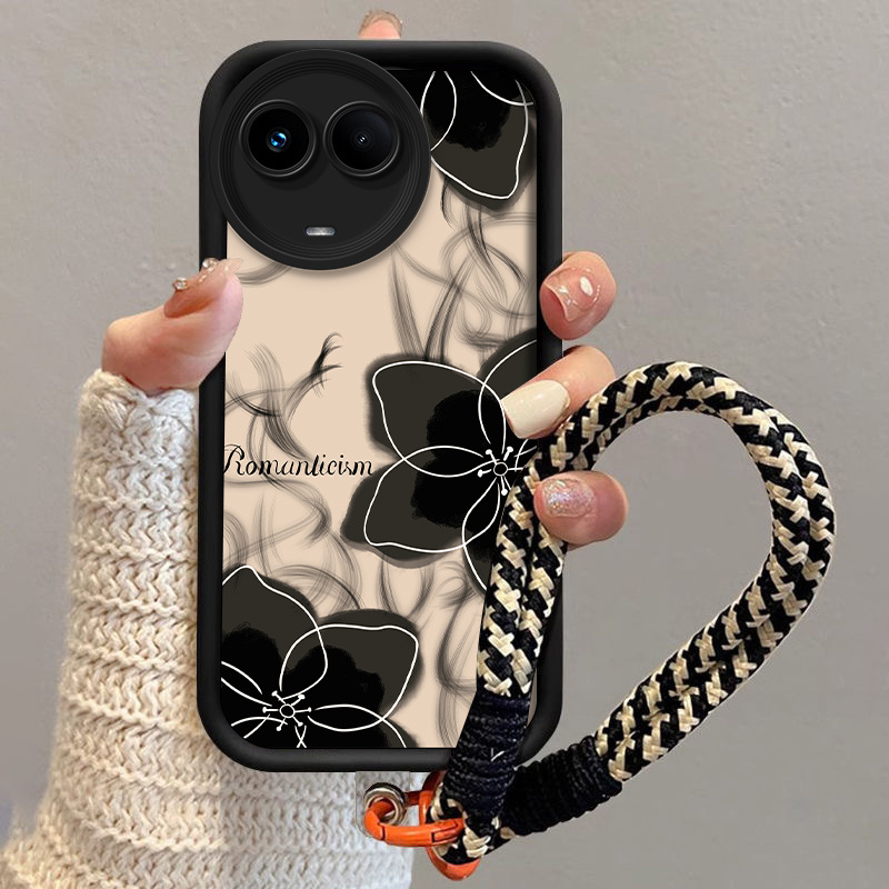 TEMU Custodia per telefono: Custodia elegante per OPPO REALME 11 5G con laccetto, adatta sia per che per donne. Custodia -caduta qualit� in TPU con