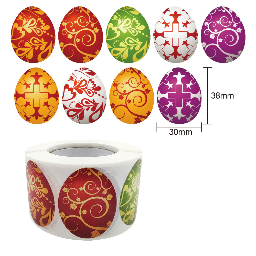 Image of 500pcs Roll Up Sticker Sealing Sticker Thanks Crafts Decorative Rabbit Sticker Label