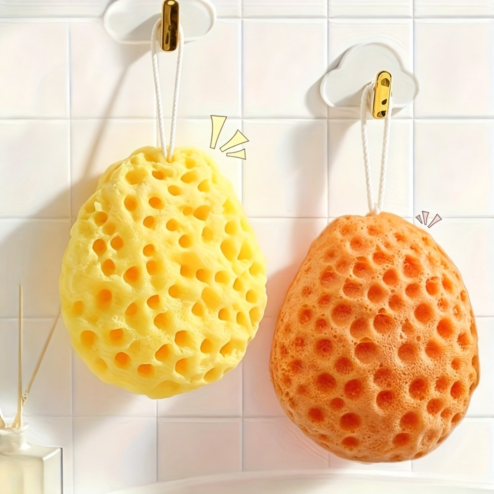 Creative Honeycomb Shape Bath Sponge, Portable Shower Ball